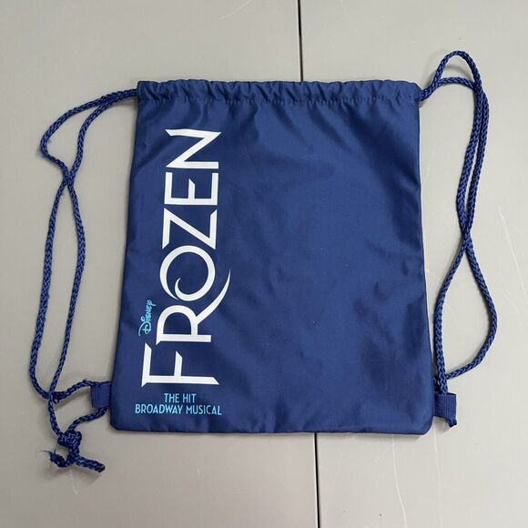 Disney Frozen Broadway Musical Drawstring VIP Cinch Bag Backpack - Picture 1 of 6